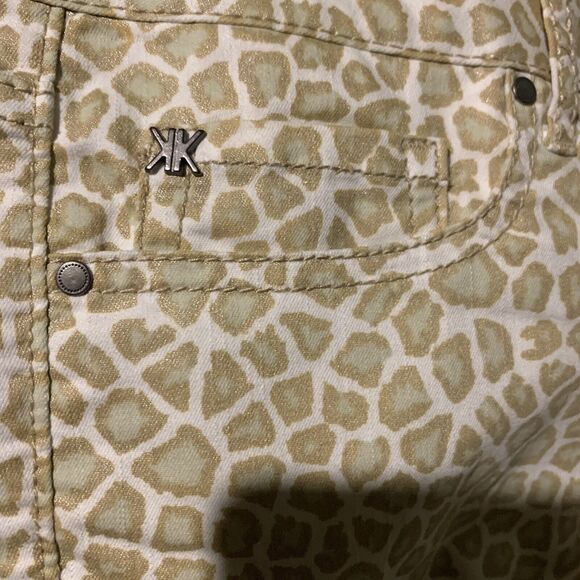Kardashian Kollection Leopard Animal Print Stretch Pink SKINNY JEANS SIZE 8 - Picture 4 of 11